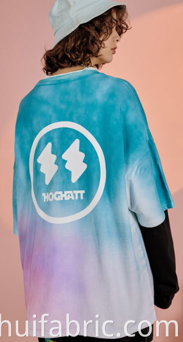 custom spray-dyed T-shirt 